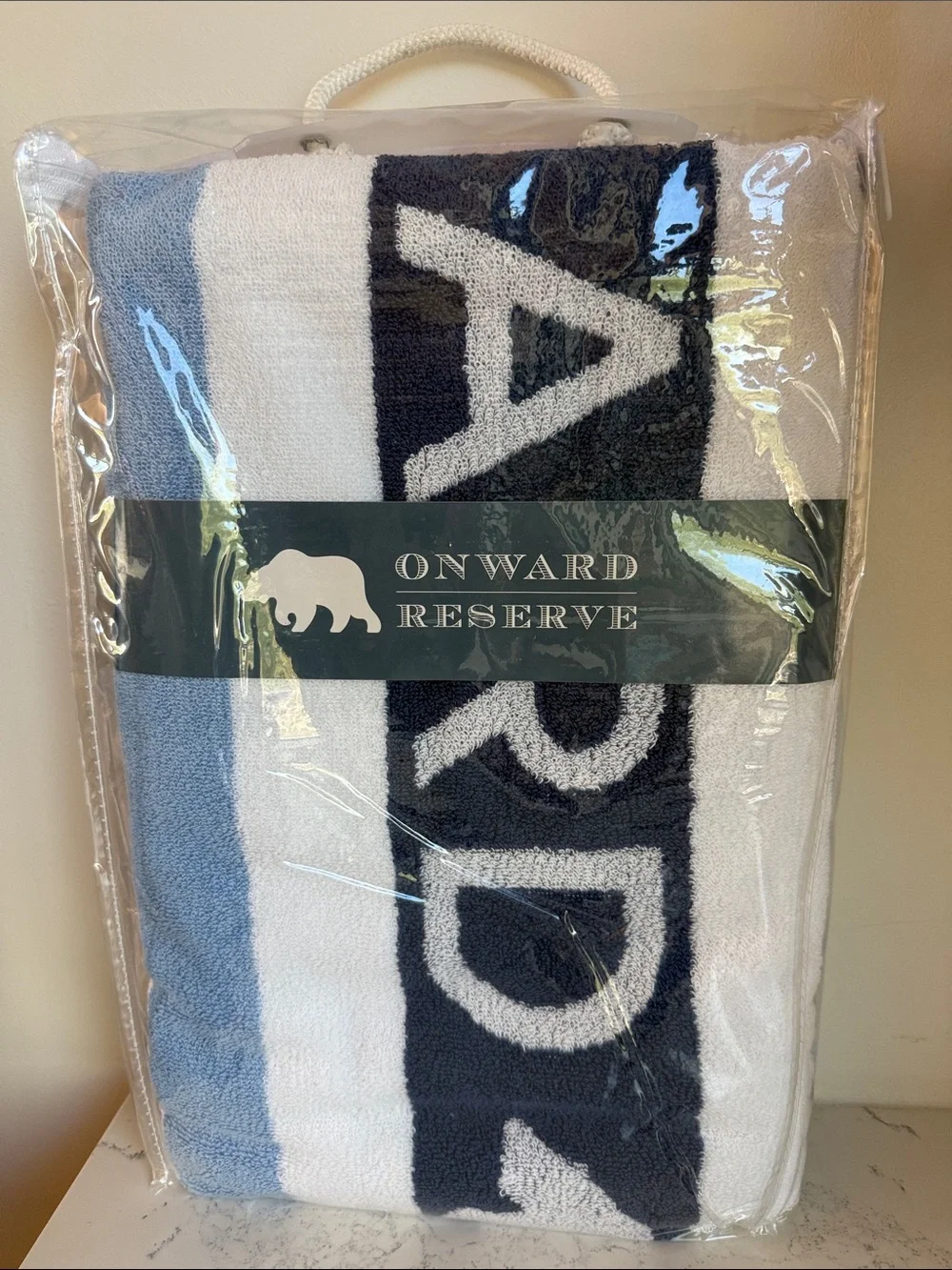 Onward Reserve Beach Towel - Marina Red White and Blue NWT